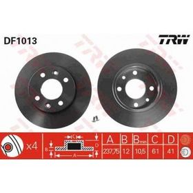 Trw DF1013 Renault R9 Ön Fren Diski
