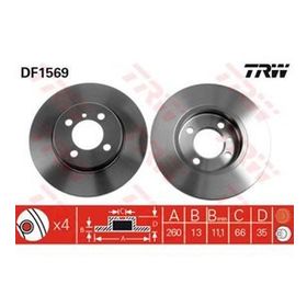 TRW DF1569 Bmw Ön Fren Diski