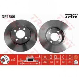 TRW DF1569 Bmw Ön Fren Diski