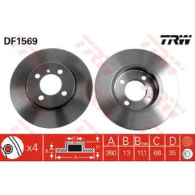 TRW DF1569 Bmw Ön Fren Diski