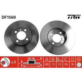 TRW DF1569 Bmw Ön Fren Diski