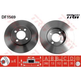 TRW DF1569 Bmw Ön Fren Diski