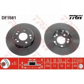 TRW DF1581 W124 Ön Fren Diski
