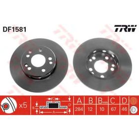 TRW DF1581 W124 Ön Fren Diski