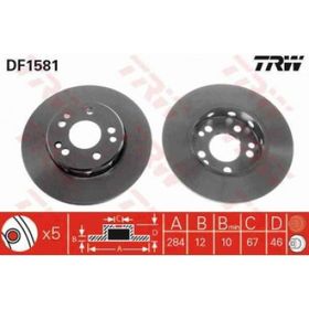 TRW DF1581 W124 Ön Fren Diski