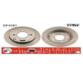 Trw DF1625 Opel Astra F Ön Fren Diski