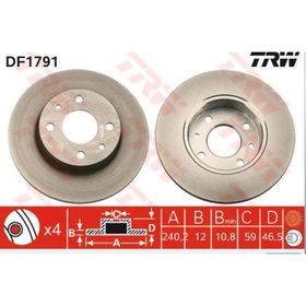 Trw DF1791 Fiat Uno Ön Fren Diski