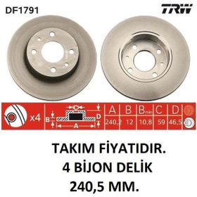 Trw DF1791 Fiat Uno Ön Fren Diski