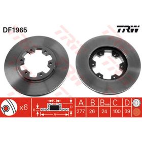 Trw DF1965 Nissan Terrano Ön Fren Diski