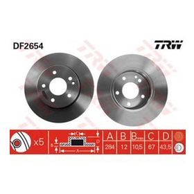 TRW DF2654 Ön Fren Diski
