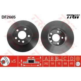 TRW DF2665 Ön Fren Aynası