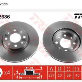 Trw DF2686 Fiat Albea Ön Fren Diski