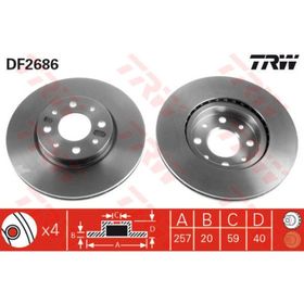 Trw DF2686 Fiat Albea Ön Fren Diski