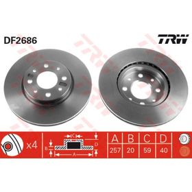 Trw DF2686 Fiat Albea Ön Fren Diski