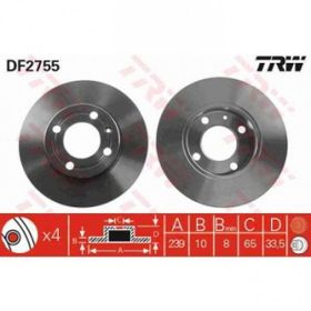 TRW DF2755 Ön Fren Aynası