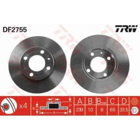 TRW DF2755 Ön Fren Aynası