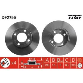 TRW DF2755 Ön Fren Aynası