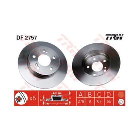 TRW DF2757 Arka Fren Diski