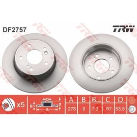 TRW DF2757 Arka Fren Diski