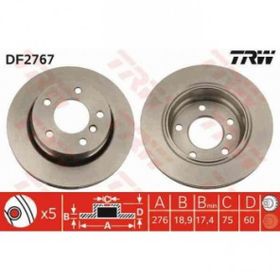 TRW DF2767 BMW Arka Fren Diski