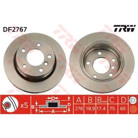 TRW DF2767 BMW Arka Fren Diski