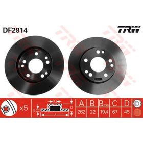 TRW DF2814 190 Ön Fren Diski