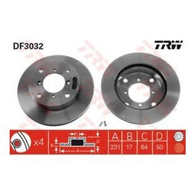 TRW DF3032 Havalı Ön Fren Aynası