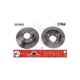 TRW DF3032 Havalı Ön Fren Aynası
