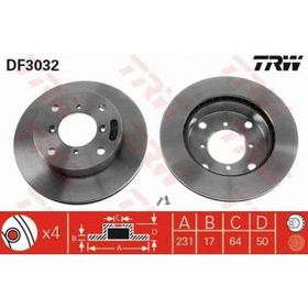 TRW DF3032 Havalı Ön Fren Aynası