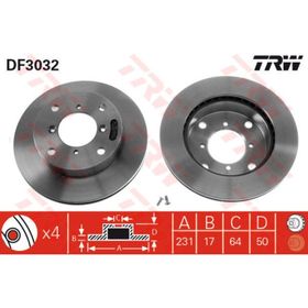 TRW DF3032 Havalı Ön Fren Aynası