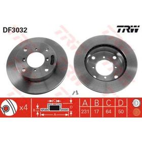 TRW DF3032 Havalı Ön Fren Aynası
