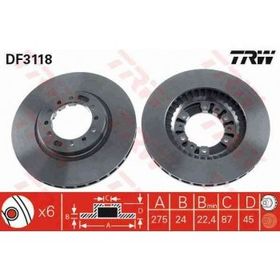 TRW DF3118 Ön Fren Aynası