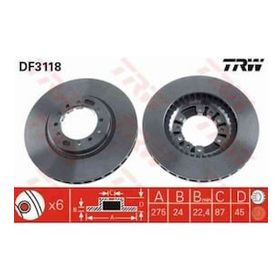 TRW DF3118 Ön Fren Aynası