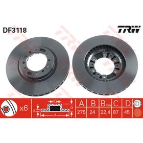 TRW DF3118 Ön Fren Aynası