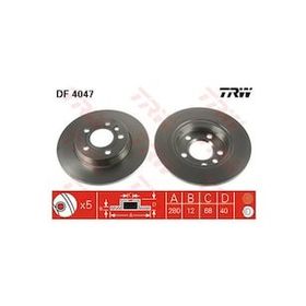 TRW DF4047 Arka Fren Aynası