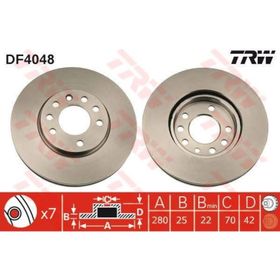 Trw DF4048 Opel Astra G Ön Fren Diski