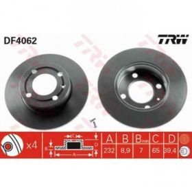 TRW DF4062 Arka Fren Aynası