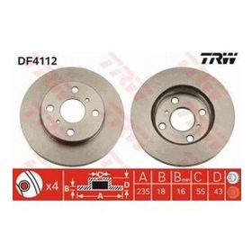 TRW DF4112 Ayna Ön Fren Diski