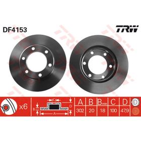 TRW DF4153 Ön Fren Aynası