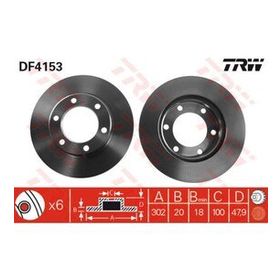 TRW DF4153 Ön Fren Aynası