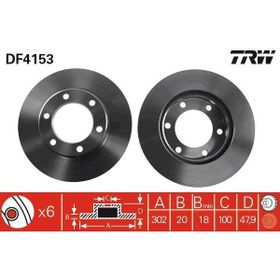 TRW DF4153 Ön Fren Aynası