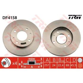 TRW DF4158 Ayna Ön Fren Diski