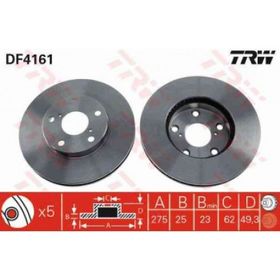 Trw DF4161 Toyota Rav 4 Ön Fren Diski