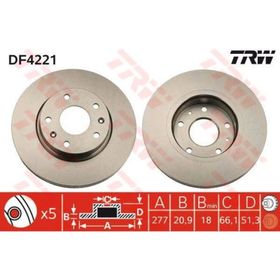 TRW DF4221 Freelander Ön Fren Diski