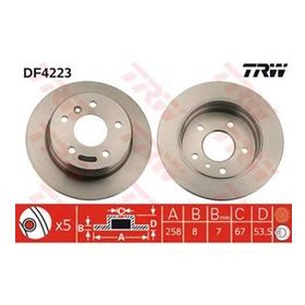 TRW DF4223 Arka Fren Diski