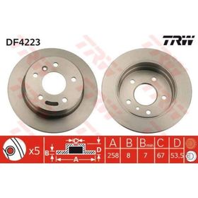 TRW DF4223 Arka Fren Diski