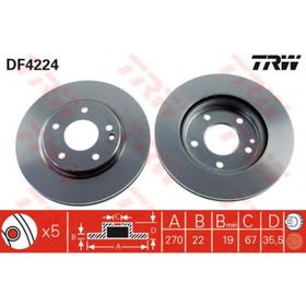 Trw DF4224 Mercedes Vaneo Ön Fren Diski