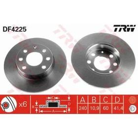 TRW DF4225 Hava Ön Fren Diski
