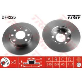 TRW DF4225 Hava Ön Fren Diski