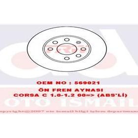 Trw DF4236 Opel Corsa C Ön Fren Diski